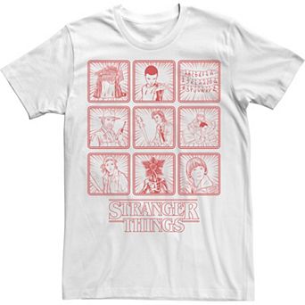 Men's Netflix Stranger Things Red Line Art Box Up Tee