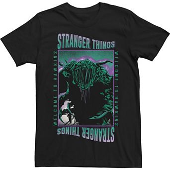 Men's Netflix Stranger Things Welcome To Hawkins Demogorgon Tee