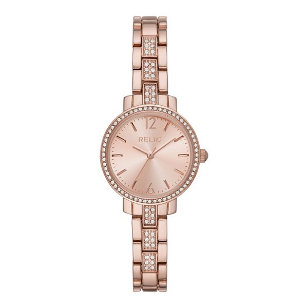Women's Relic by Fossil Reagan Rose Gold 3-Hand Watch