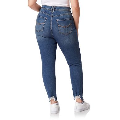 Juniors' Plus Size WallFlower Insta Flex High Rise Flirty Curvy Ankle Jeans