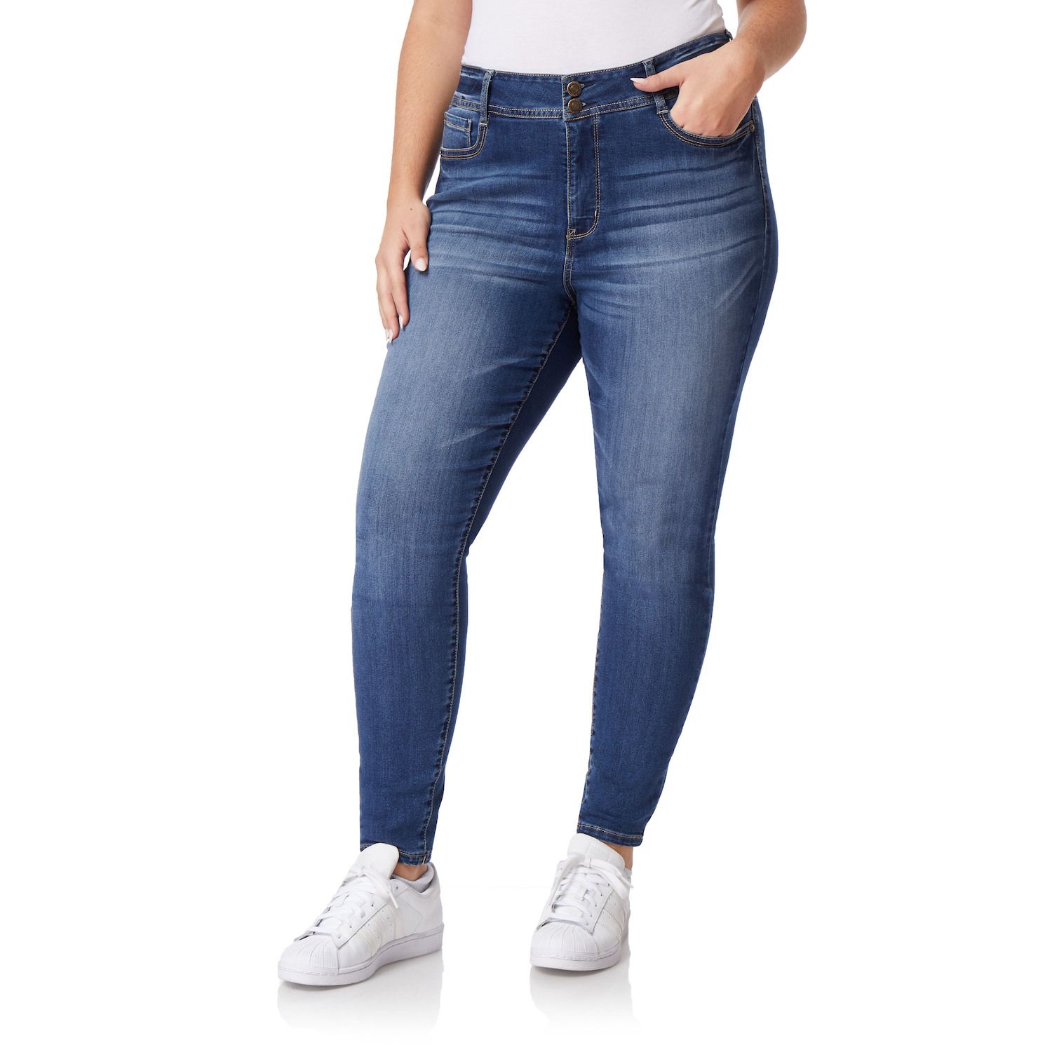 orange plus size jeans