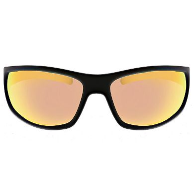 Men's Tek Gear Water Series Floating Mirrored Polarized Wrap Sunglasses