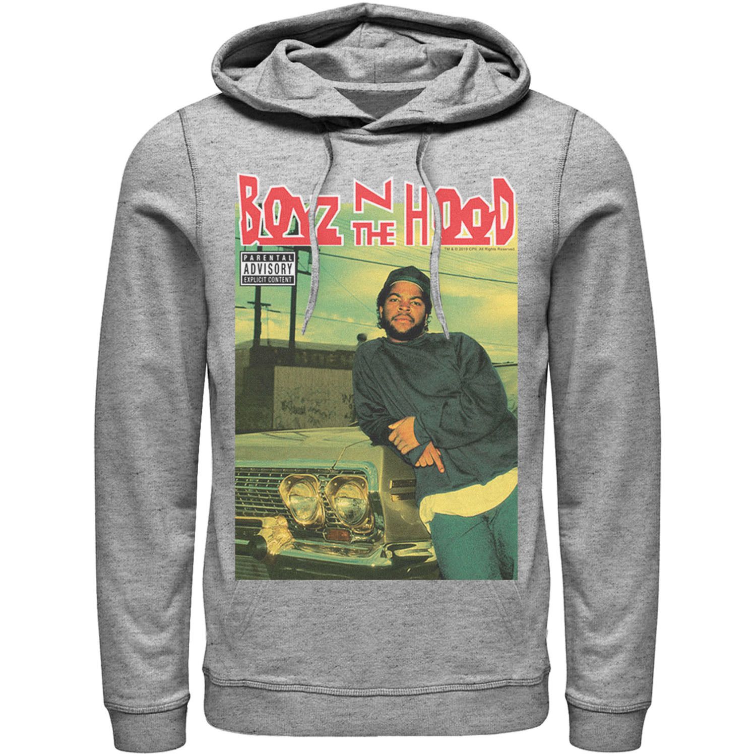 Men S Boyz In The Hood Album Cover Poster Hoodie   4779128 Athletic Heather