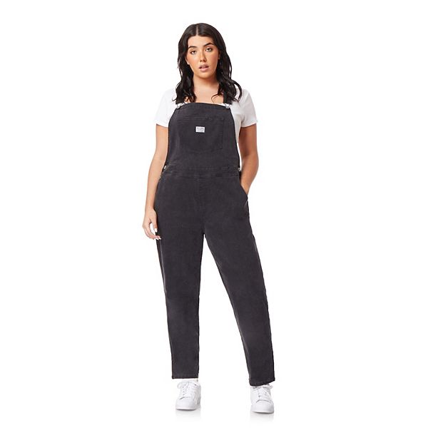 Juniors' Plus Size WallFlower Insta Vintage High Rise Overalls