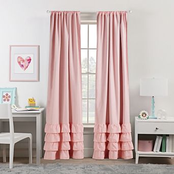 The Big One Kids™ Ruffle Blackout 2-pack Window Curtain Set