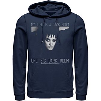Men's Beetlejuice Lydias Dark Room Black And White Hoodie