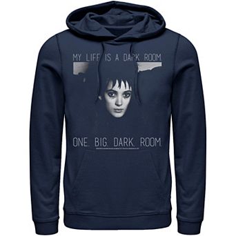 Men's Beetlejuice Lydias Dark Room Black And White Hoodie