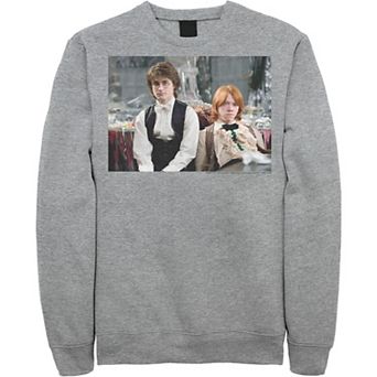 Men's Goblet Of Fire Harry And Ron Photo Real Sweatshirt