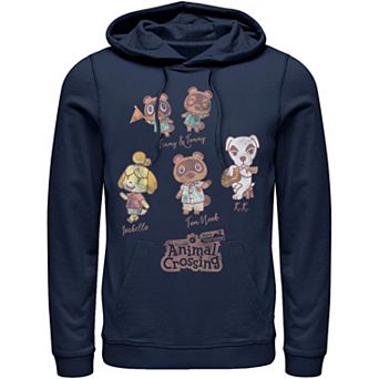 Men's Nintendo Character Textbook Group Shot Text Hoodie