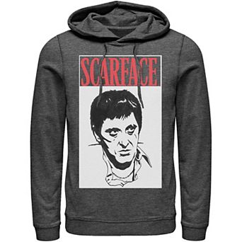 Men's Scar Face Scare Big Face Hoodie