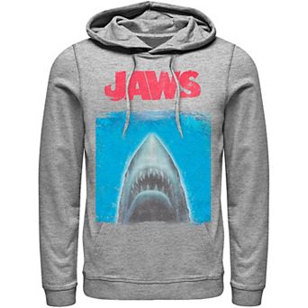 Men's Jaws Open Water Poster Hoodie