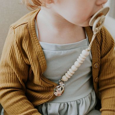 Pretty Please Teethers Nate Petite Pacifier Clip