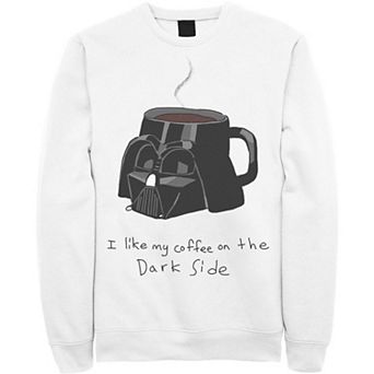 Men's Star Wars Darth Vader Mug I Like My Coffee On The Dark Side Sweatshirt