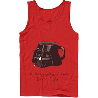 Men's Star Wars Darth Vader Mug I Like My Coffee On The Dark Side Tank Top