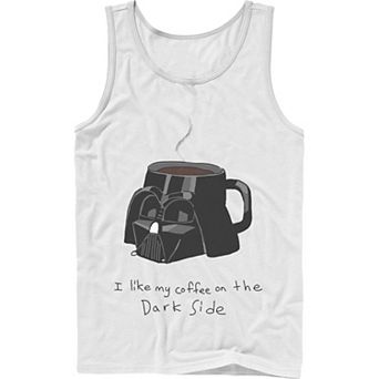 Men's Star Wars Darth Vader Mug I Like My Coffee On The Dark Side Tank Top