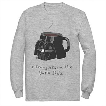 Men's Star Wars Darth Vader Mug I Like My Coffee On The Dark Side Tee