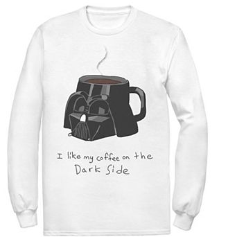 Men's Star Wars Darth Vader Mug I Like My Coffee On The Dark Side Tee