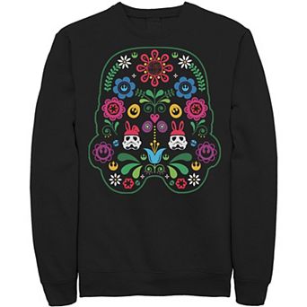 Men's Star Wars Easter Storm Trooper Floral Helmet Fill Sweatshirt