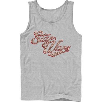 Men's Star Wars Cursive Cheetah Fill Logo Tank Top