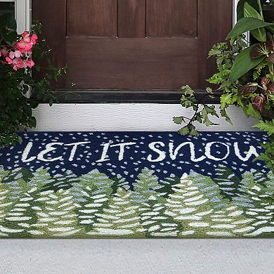 Liora Manne Frontporch Let It Snow Indoor Outdoor Rug