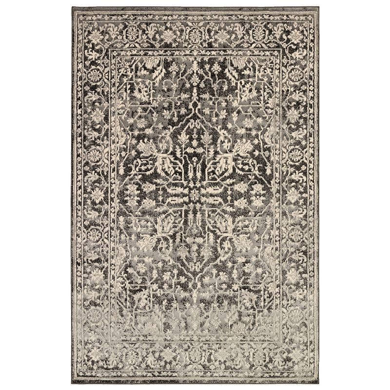 Liora Manne Soho Heriz Indoor Rug, Black, 8X10 Ft
