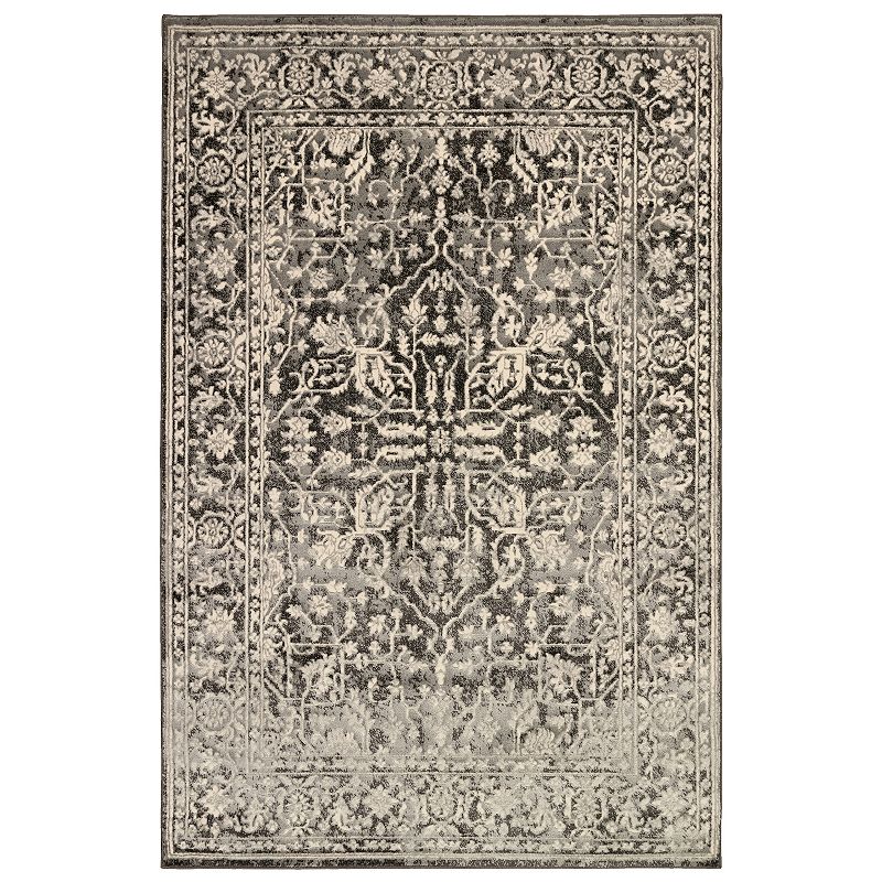 Liora Manne Soho Heriz Indoor Rug, Black, 8X10 Ft