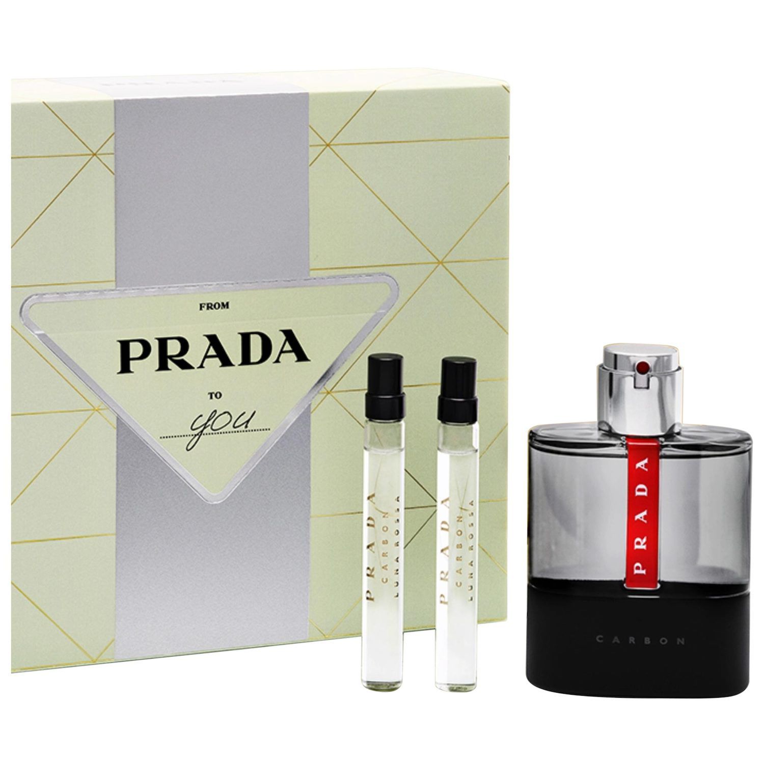 PRADA LUNA ROSSA CARBON ギフトボックス付き Prada Luna Rossa Carbon Eau de Toilette Cologne Set