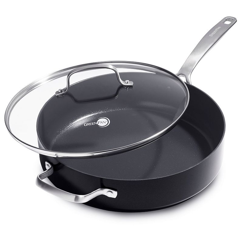 GreenPan SearSmart Ceramic Nonstick 5-Saute Pan with Lid