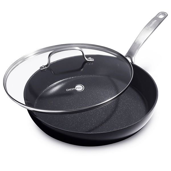GreenPan SearSmart Healthy Ceramic Nonstick 12-in. Frypan with lid
