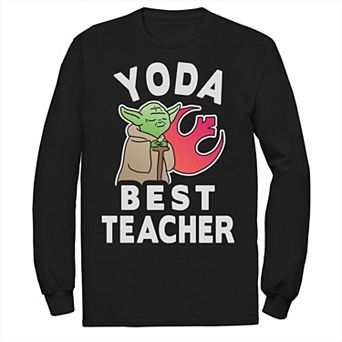 Men's Star Wars Yoda Best Teacher Rebel Logo Tee