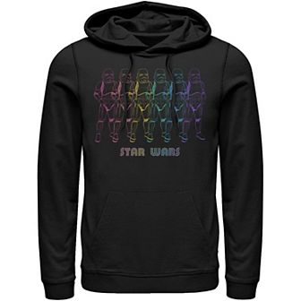 Men's Star Wars Pride Rainbow Stormtroopers Line Up Hoodie