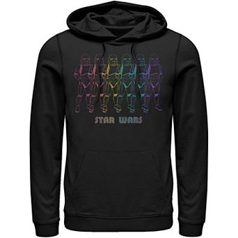 Men's Star Wars Pride Rainbow Stormtroopers Line Up Hoodie