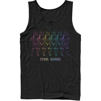 Men's Star Wars Pride Rainbow Stormtroopers Line Up Tank Top