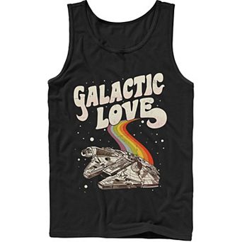 Men's Star Wars Pride Millennium Falcon Galactic Love Tank Top