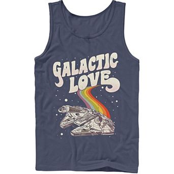 Men's Star Wars Pride Millennium Falcon Galactic Love Tank Top