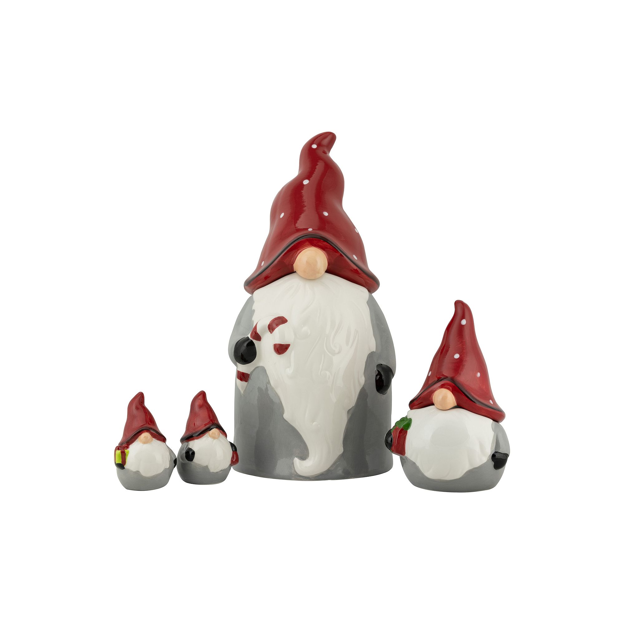 10 Strawberry Street Nordic Gnome Canister & Accessory Set, Gray
