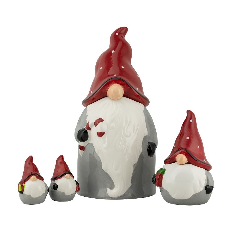 10 Strawberry Street Nordic Gnome Canister & Accessory Set, Grey