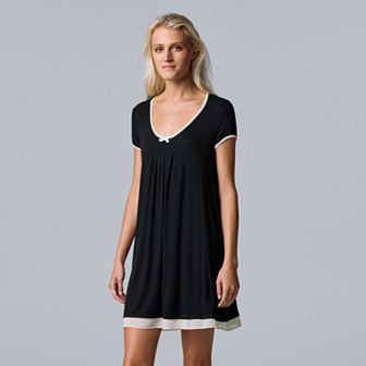 Women's Simply Vera Vera Wang Basic Luxury Sleepshirt