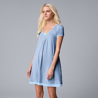 Women's Simply Vera Vera Wang Basic Luxury Sleepshirt