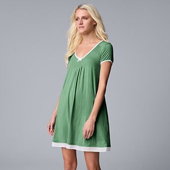 Women's Simply Vera Vera Wang Basic Luxury Sleepshirt