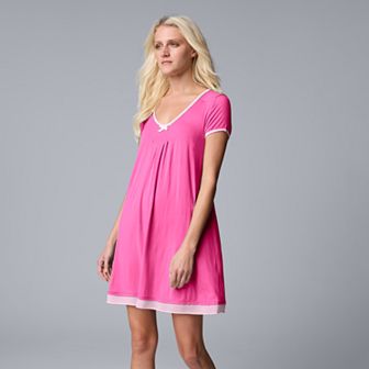 Women's Simply Vera Vera Wang Basic Luxury Sleepshirt
