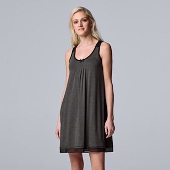 Women's Simply Vera Vera Wang Basic Luxury Chemise