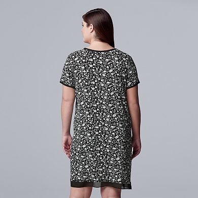 Plus Size Simply Vera Vera Wang Luxury Sleepshirt