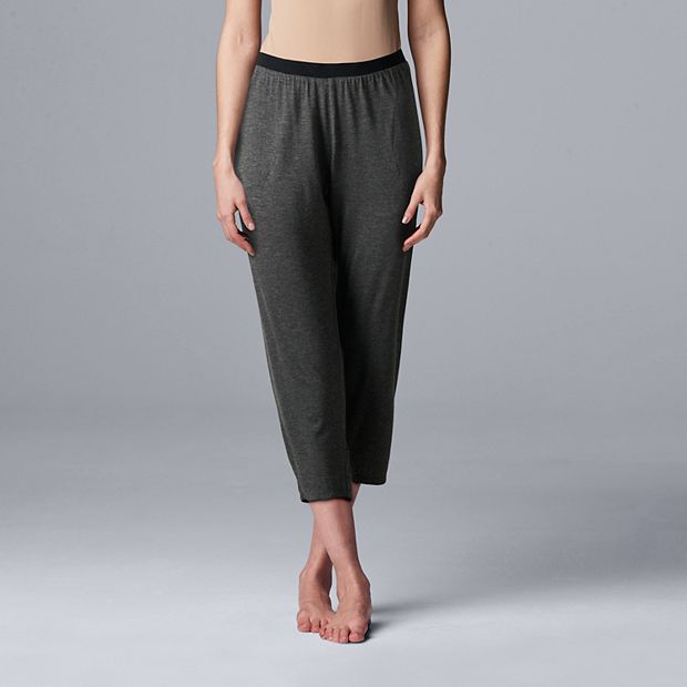 Simply Vera Vera Wang Gray Cropped Pants for Women