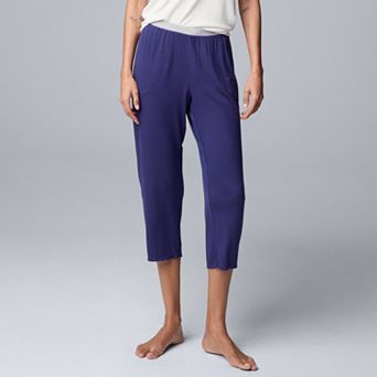 Women's Simply Vera Vera Wang Basic Luxury Pajama Capri Pants