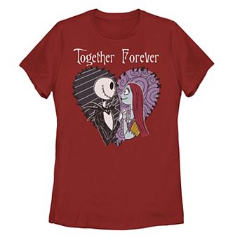 Disney's The Nightmare Before Christmas Jack & Sally Juniors' Together Graphic Tee