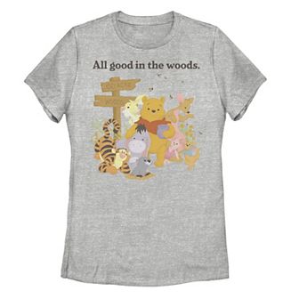 Disney's Winnie The Pooh Group Shot All Good In The Woods Juniors' Graphic Tee