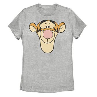 Disney's Winnie The Pooh Tigger Large Face Juniors' Graphic Tee