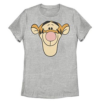 Disney's Winnie The Pooh Tigger Large Face Juniors' Graphic Tee