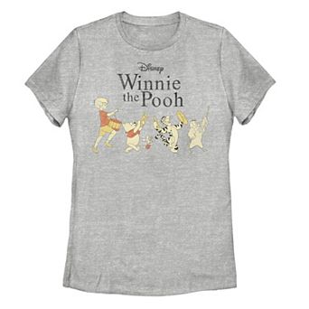 Disney's Winnie The Pooh Character Lineup Juniors' Graphic Tee
